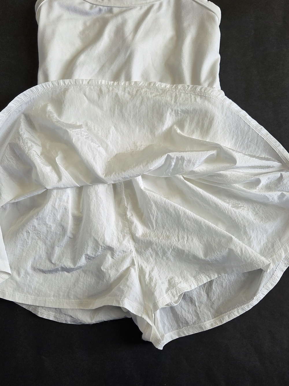 FP Movement by Free People White Smocked Waist Romper - Picture 3 of 8
